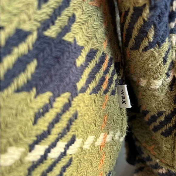 Wax London Cotton Button-Up in Green and Blue - Picture 2 of 7